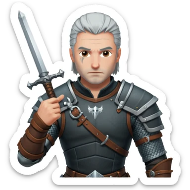 Witcher dungeons and Dragons character sticker