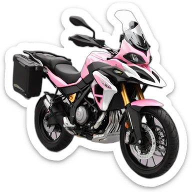 Moto benelli trk 502X color rosa al revés sticker