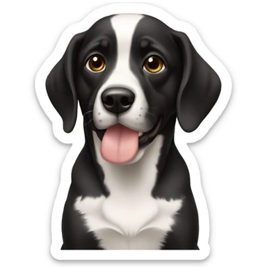 Cachorra preta sticker