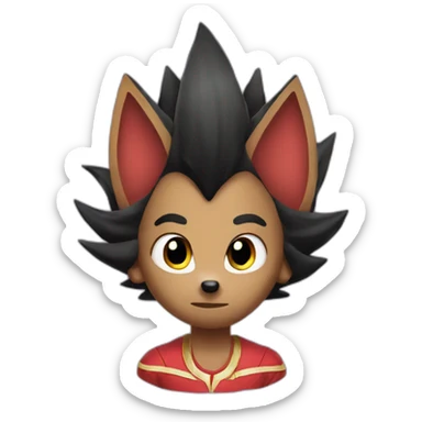 black sonic sandia sticker