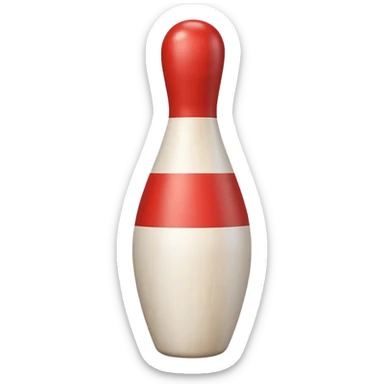 Bowling pin sticker