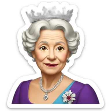 Queen of England sticker