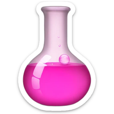 throwing laboratory Reagenzglas pink sticker