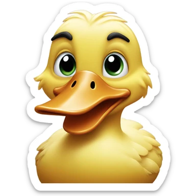 Flabbergasted Duck sticker