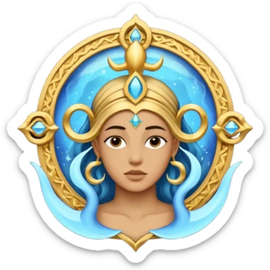 aquarius sign sticker