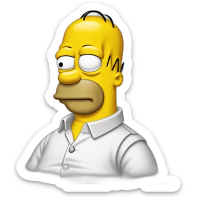 Doh Homer Simpson sticker