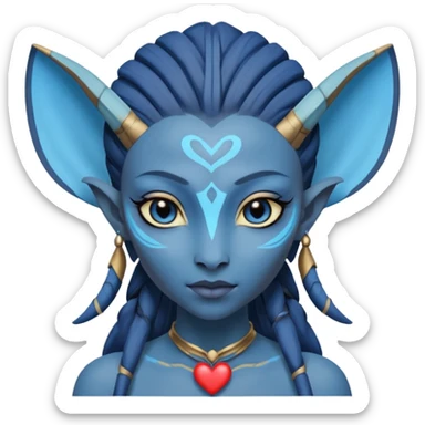 neytiri with love eye heart sticker