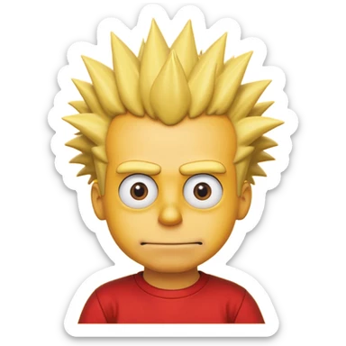 the simpsons, Different every character, only one at a time. sticker