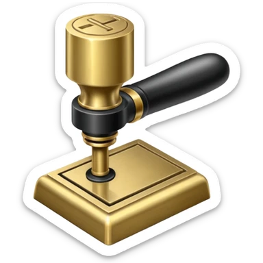 LATE 19TH CENTURY SLEEK BUSINESS STAMP TOOL sticker