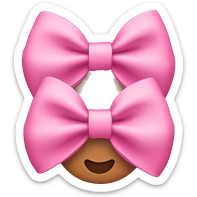 Cute pink bows sticker