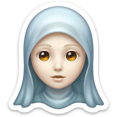 Chrome ghost sticker