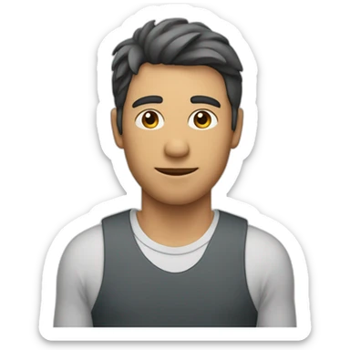 Homme avec les bras croisée  sticker