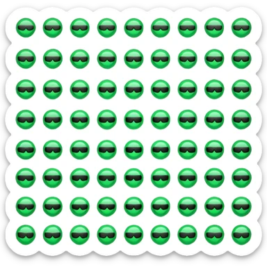 the matrix emoji from the movie sticker