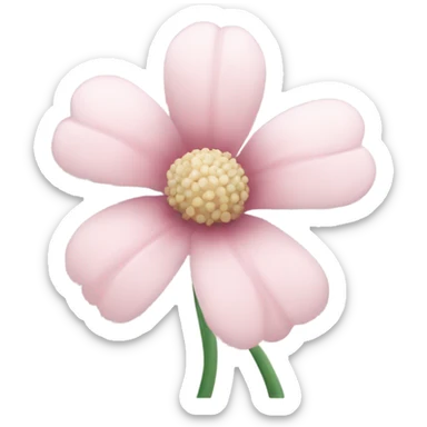 pale pink flower  sticker