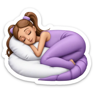 Ariana Grande sleeping sticker