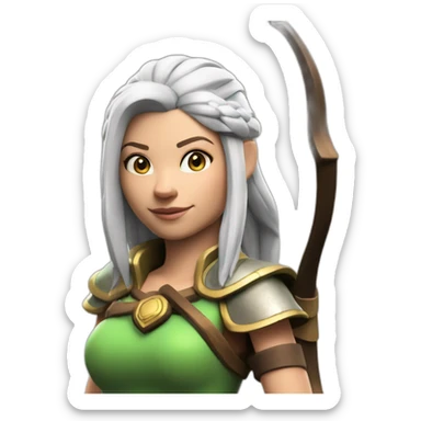 Archer Queen Clash of Clans,3d , realistic sticker