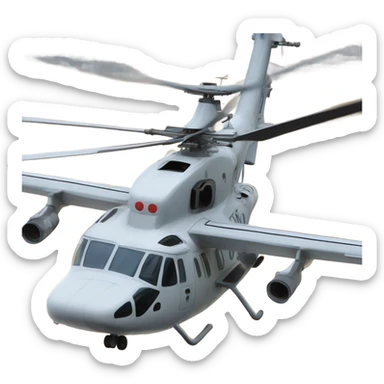 helicopter crashing into plane sticker
