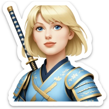 Elegant Samurai sticker