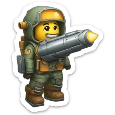 Rocket luncher - rpg sticker