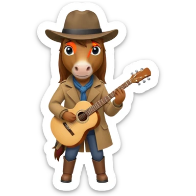 horse Musician sticker