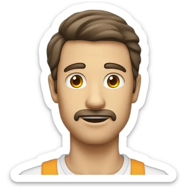 homme qui montre du doigt sticker