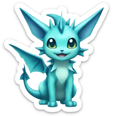 Vaporeon full body sticker