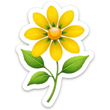 Tangled flower emoji sticker