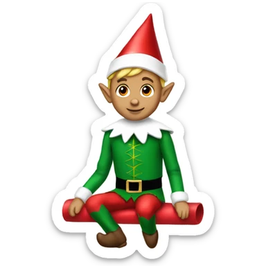 Elf on a shelf  sticker