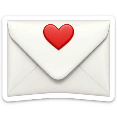 Love letter envelope sticker