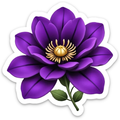 Flores negras sticker