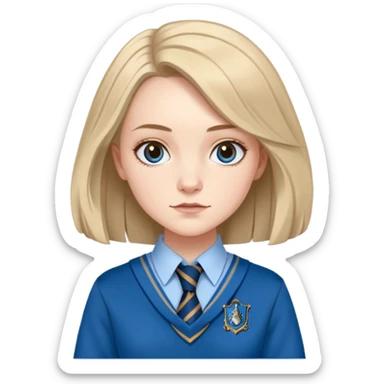 Gemma Padley is Penelope Clearwater in harry potter, wear hogwarts Ravenclaw uniform sticker