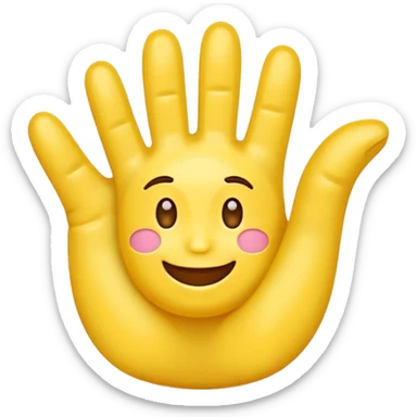 Fingers and toes crossed emoji sticker