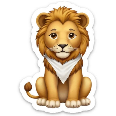 Löwe mit Verband am Bein  sticker