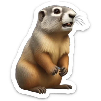 Marmotte sticker