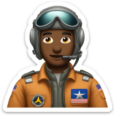 fighter jet pilot sticker