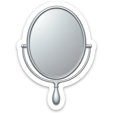 Handheld mirror sticker