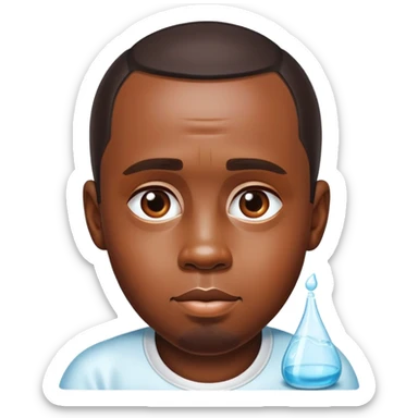 Diddy with baby oil  sticker