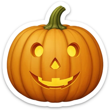 beige pumpkin sticker
