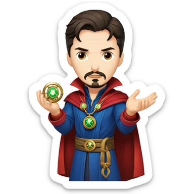 Doctor Strange with Eye of Agamotto amulet sticker