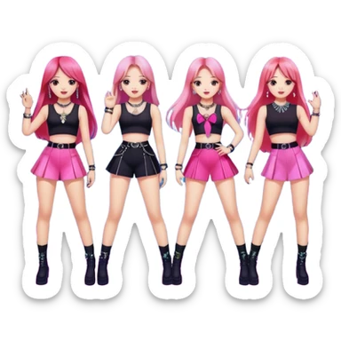 Blackpink auf der Bühne sticker
