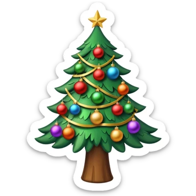 christmas trees sticker