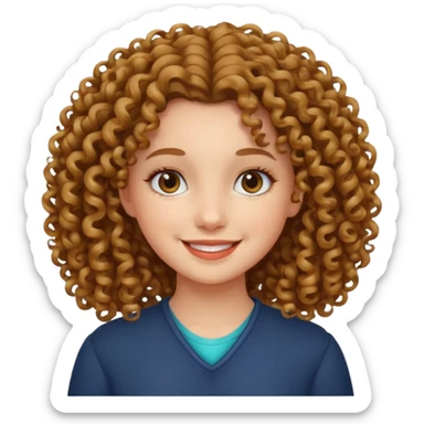 ragazza riccia sticker