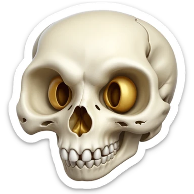 Weasel skull sticker
