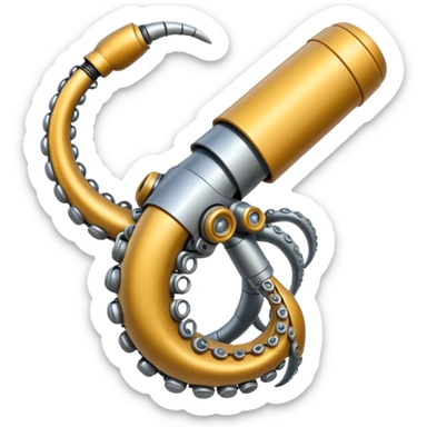 robot tentacle arm sticker