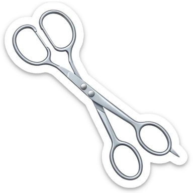 Scissors medical sticker