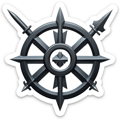 A German empire military symbol sticker