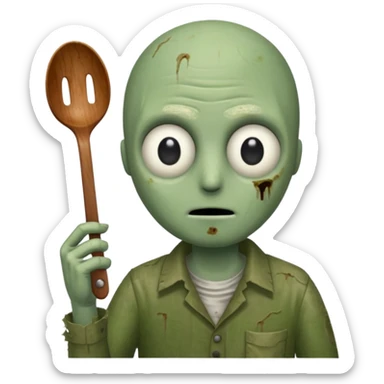 the meme from 2004 salad fingers i like rusty spoons no hair  sticker