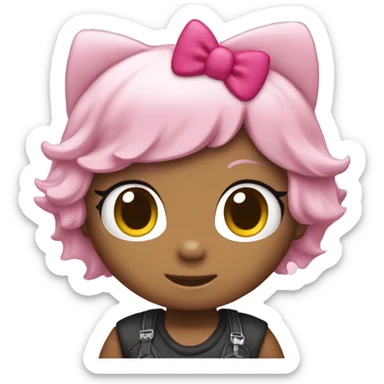 Boy hello kitty and girl hello kitty sticker