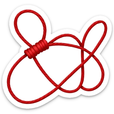 Red string of fate sticker