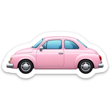 light pink car sticker